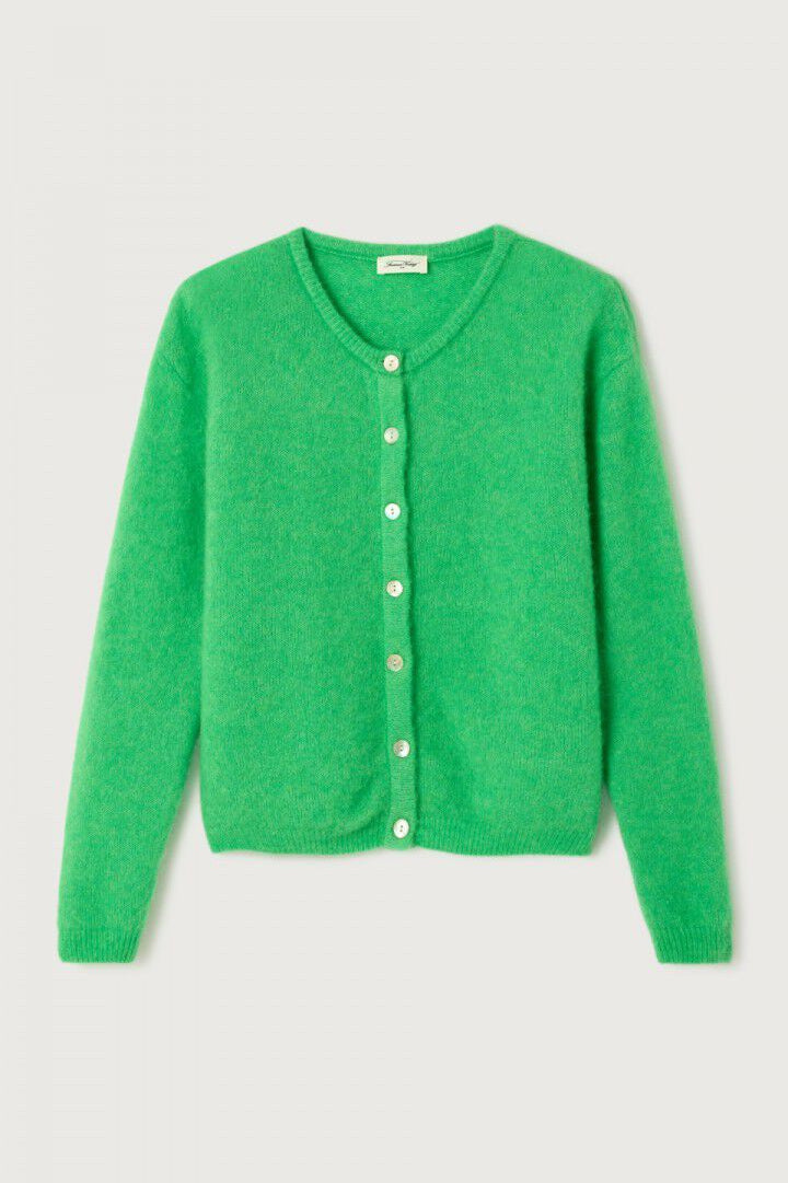 American Vintage Vito button up cardigan sweater garden green alpaca wool PIPE AND ROW