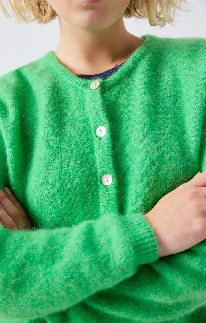 American Vintage Vito button up cardigan sweater garden green alpaca wool PIPE AND ROW