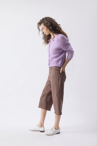 American Vintage Vito button up cardigan sweater lavender alpaca wool PIPE AND ROW Seattle