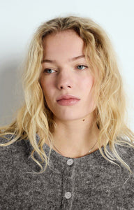 American Vintage Vito button up cardigan sweater steel grey wool PIPE AND ROW