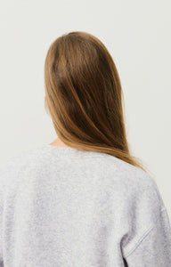 American Vintage crewneck Evona sweatshirt light grey ultra soft EVO03AE25 | Pipe and Row