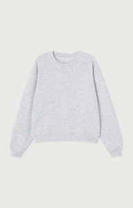 American Vintage crewneck Evona sweatshirt light grey ultra soft EVO03AE25 | Pipe and Row