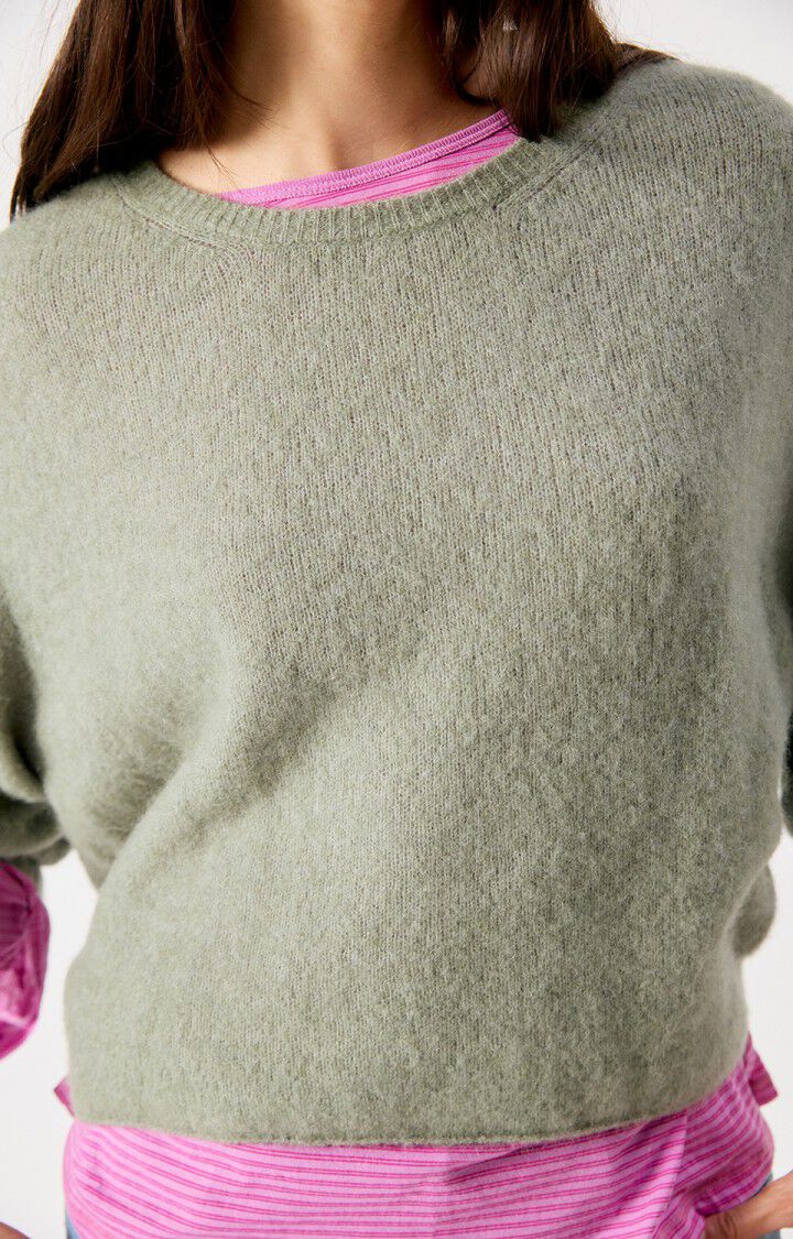 American Vintage crewneck Vitow jumper sweater dusty khaki green | Pipe and Row