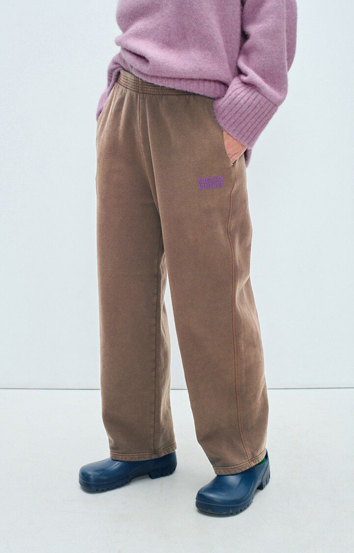 American Vintage relaxed Plizzy sweatpants vintage chestnut brown | Pipe and Row