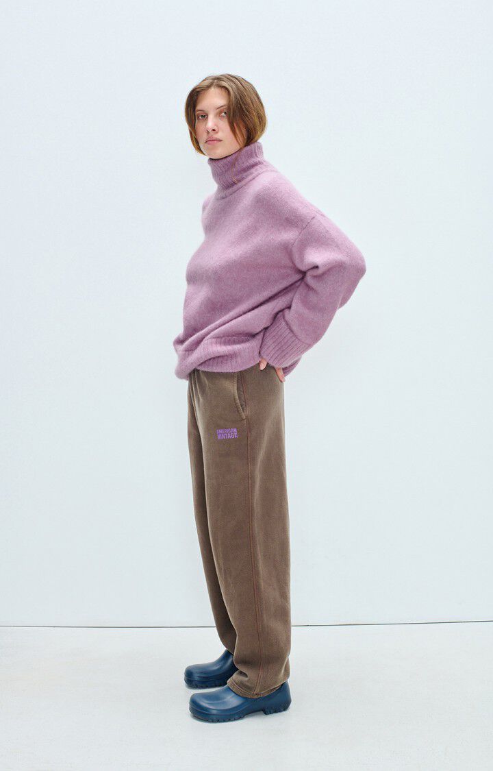 American Vintage relaxed Plizzy sweatpants vintage chestnut brown | Pipe and Row