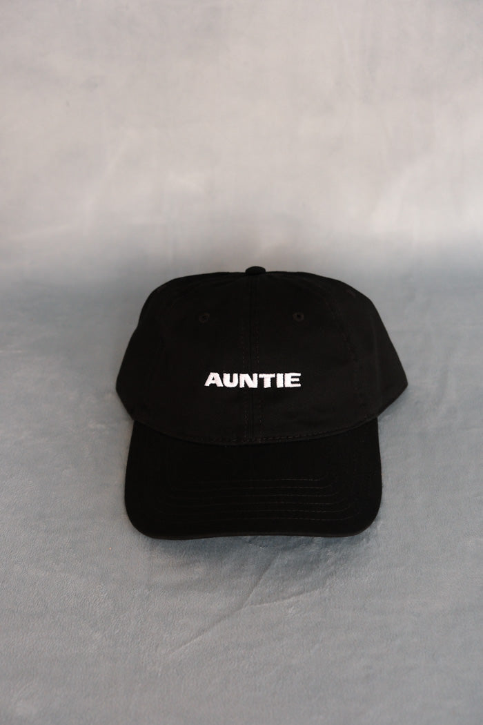 Auntie Intentionally Blank black dad hat | pipe and row boutique seattle