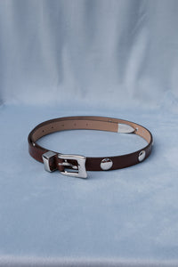 B-low the Belt Aiden studded ruggous hip belt Italian cognac sepia | Pipe and Row