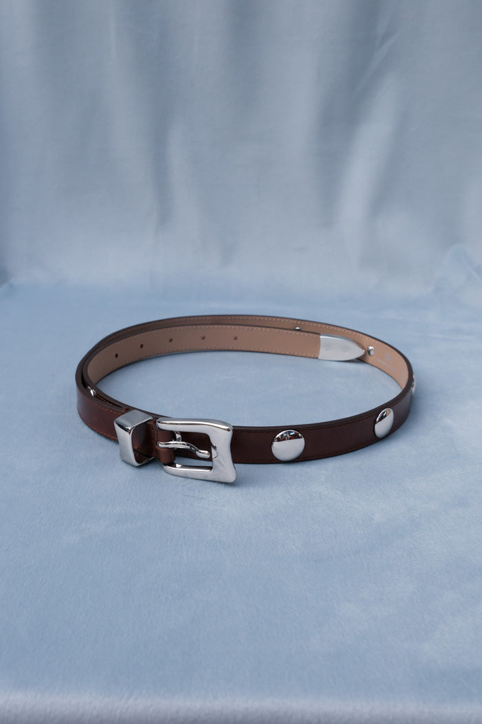B-low the Belt Aiden studded ruggous hip belt Italian cognac sepia | Pipe and Row