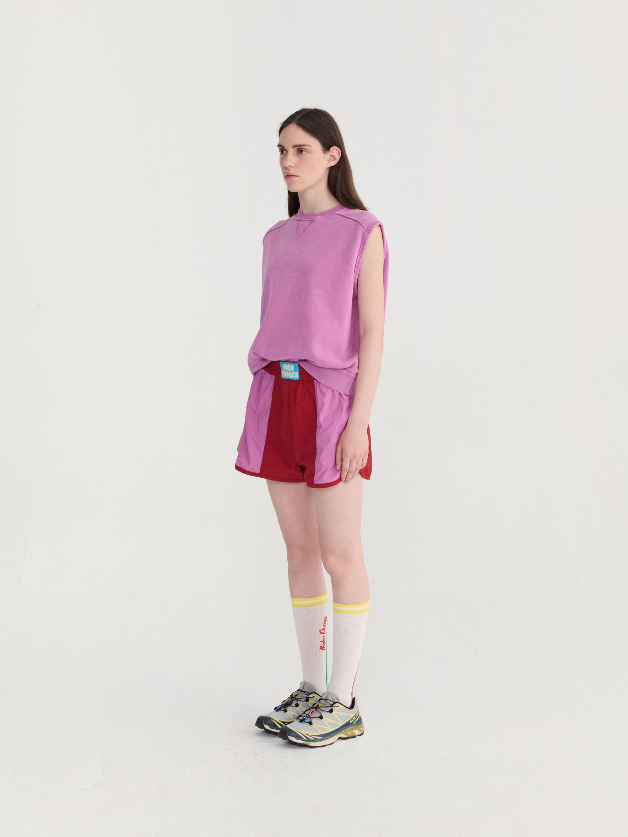 COLOR BLOCK SPORTY SHORTS