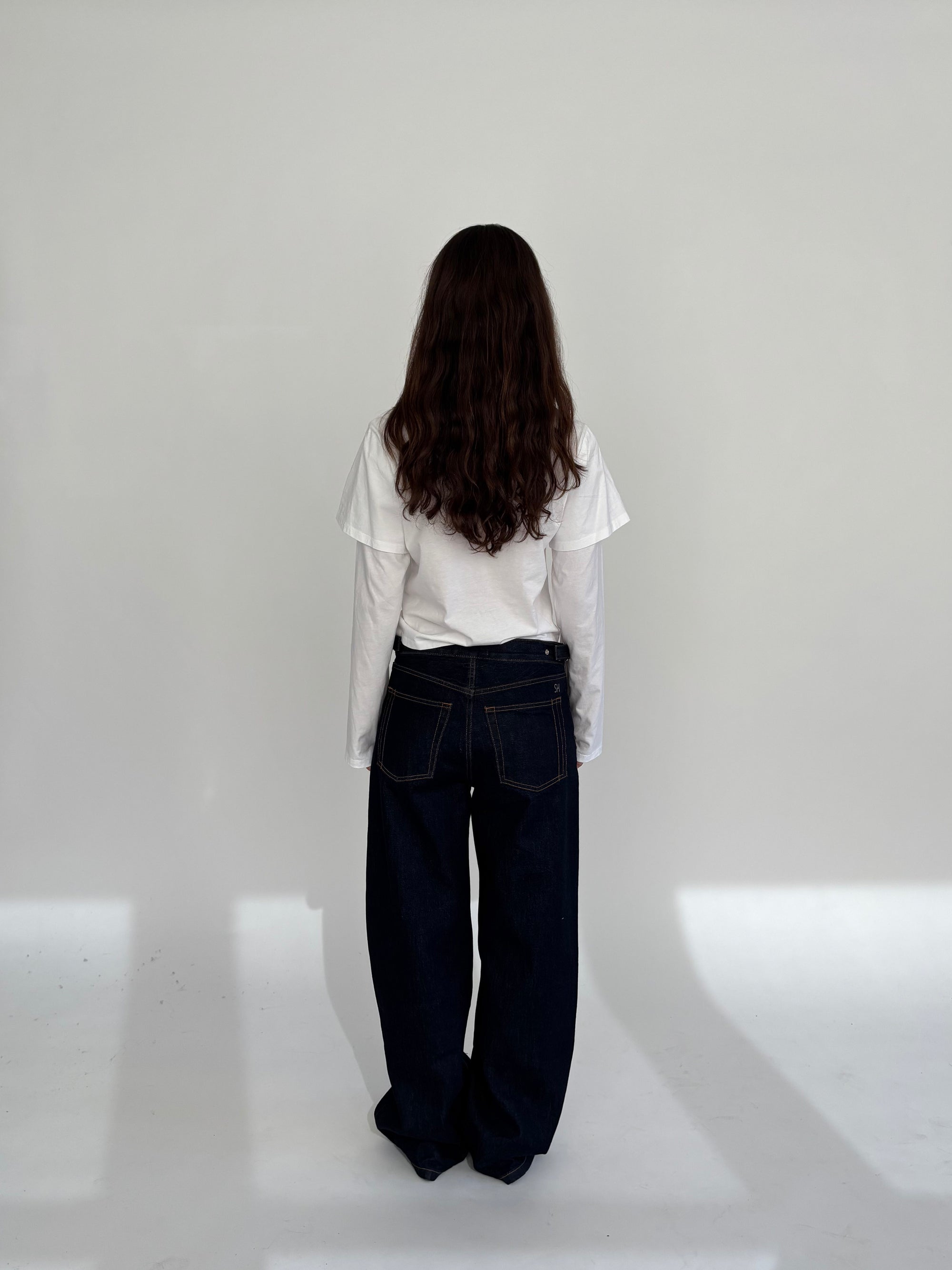 Still Here Buckle jean wide leg dark indigo | Pipe and Row Seattle