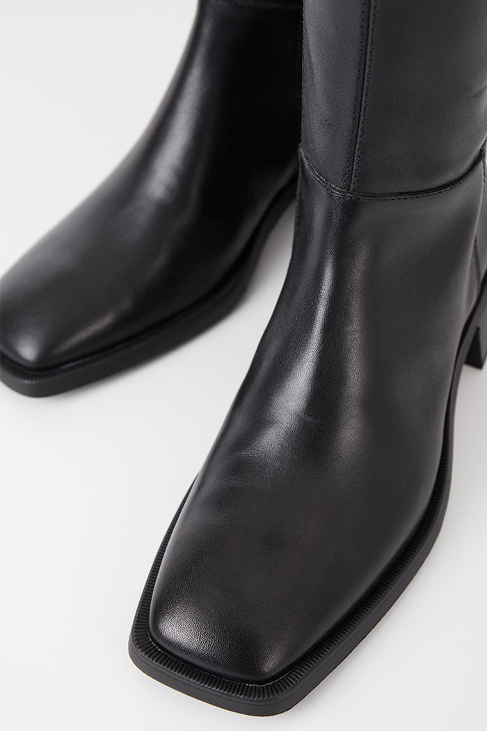 Vagabond knee high tall Blanca boots smooth black leather | Pipe and Row