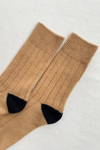 Le Bon Shoppe classic cashmere socks camel tan | Pipe and Row Seattle