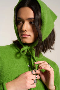 Callahan Handkerchief knit head scarf fern green | Pipe and Row