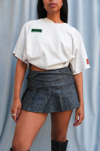 Ciao Ciao Wiley raglan jersey cropped v neck jersey style tee light ash heather grey | Pipe and Row