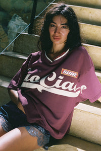 Ciao Ciao burgundy Enzo sport jersey tee shirt burgundy  | Pipe and Row Seattle