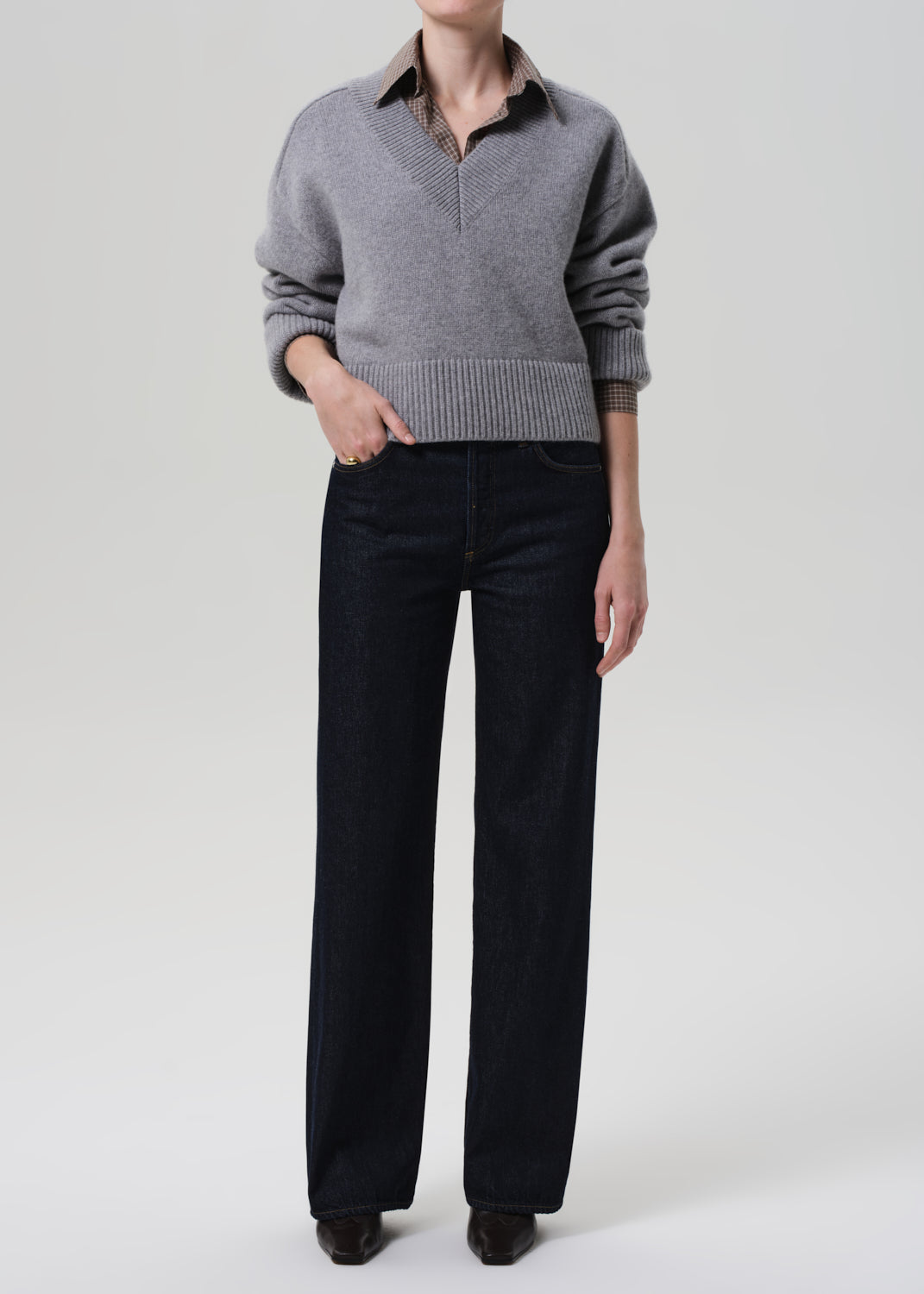 Citizens of Hummanity 33" Annina jeans juno medium dark indigo wash | Pipe and Row