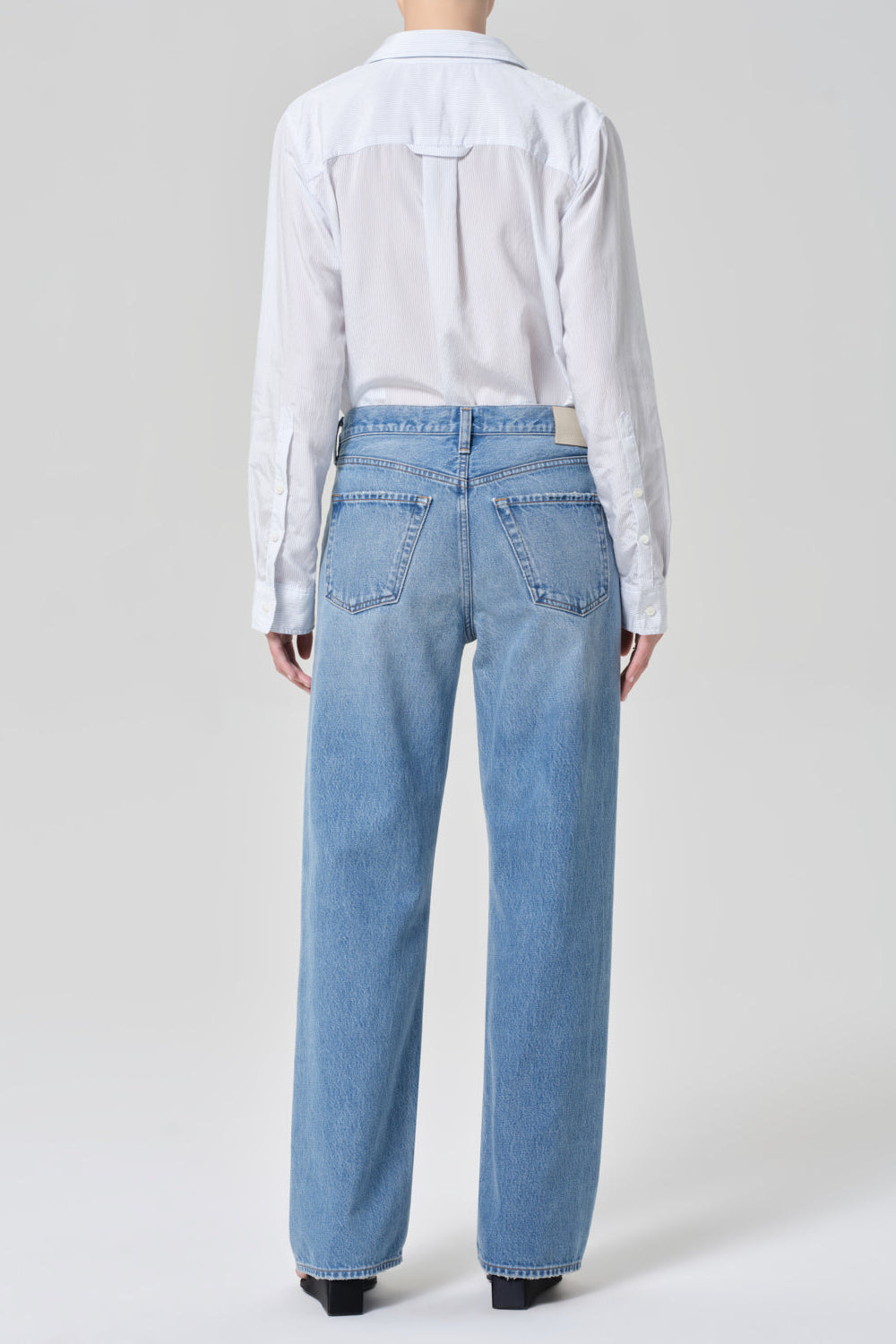 Citizens of Hummanity Lindz relaxed straight leg low rise jeans cupid | Pipe and Row