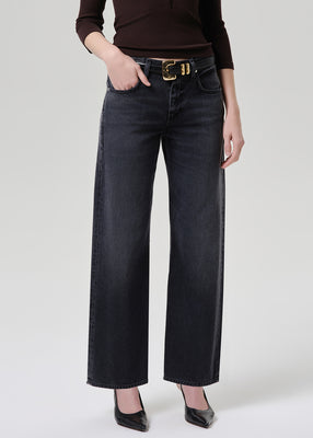 Citizens of Hummanity Lindz relaxed straight leg low rise jeans vintage black | Pipe and Row Seattle