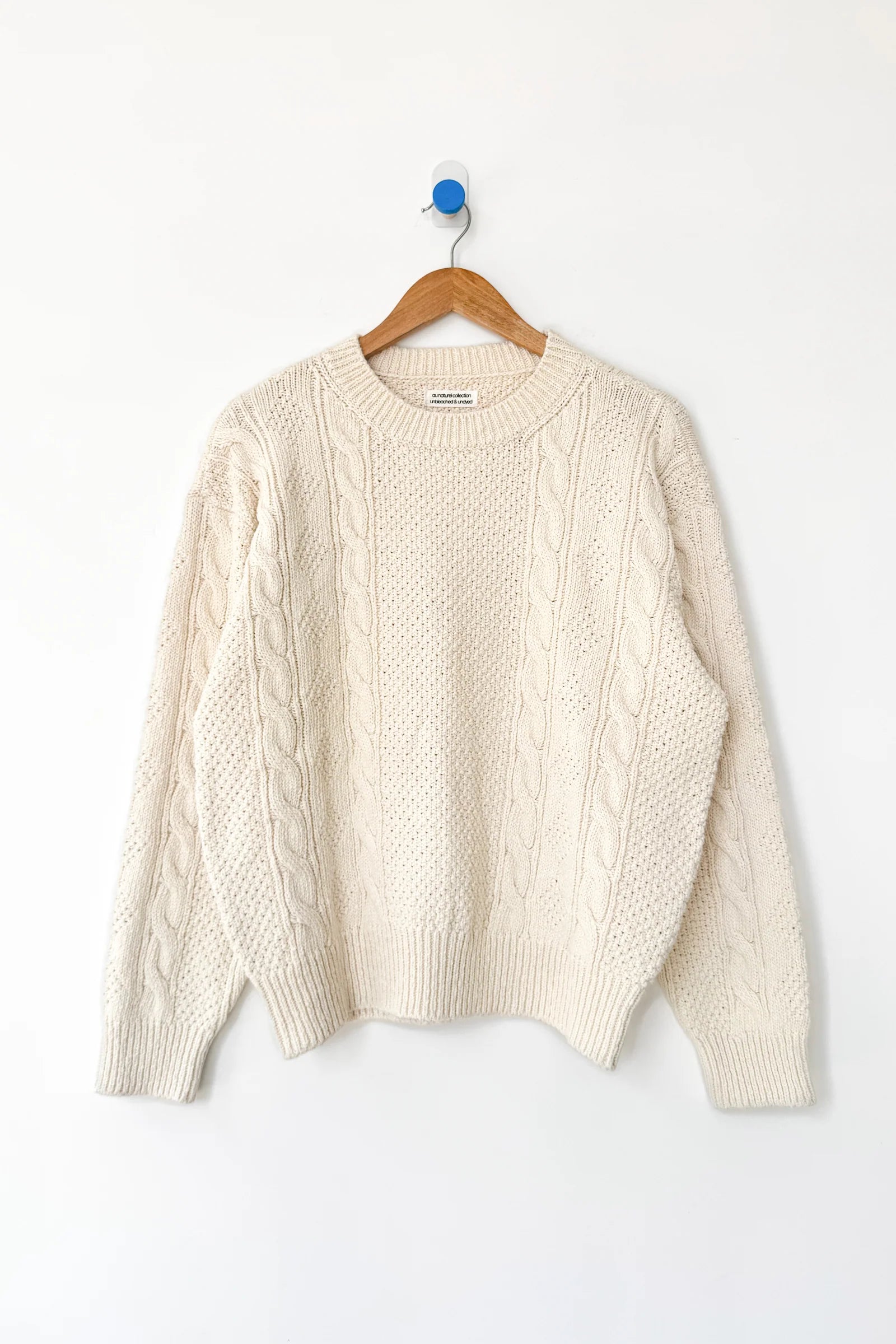 COTTON FISHERMAN SWEATER