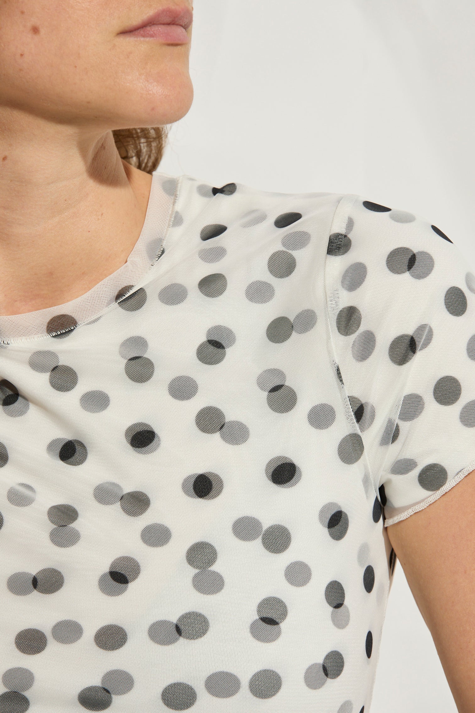 CECE POLKA DOT SKIRT