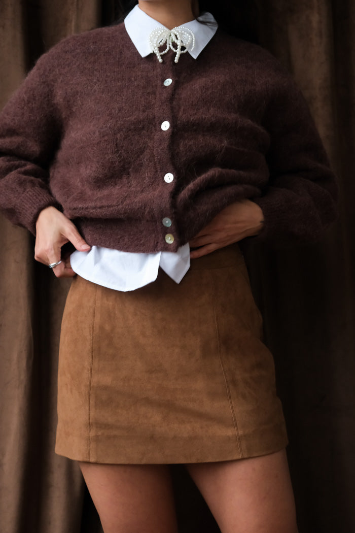 MINI SUEDE SKIRT