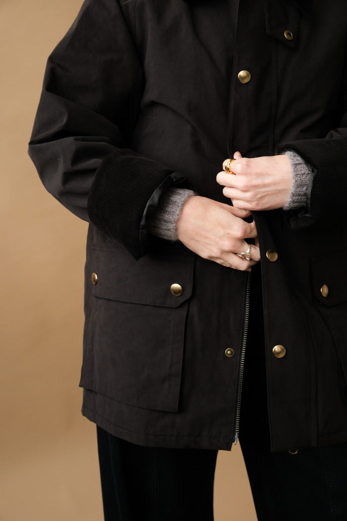 WAXED COTTON HUNTING JACKET