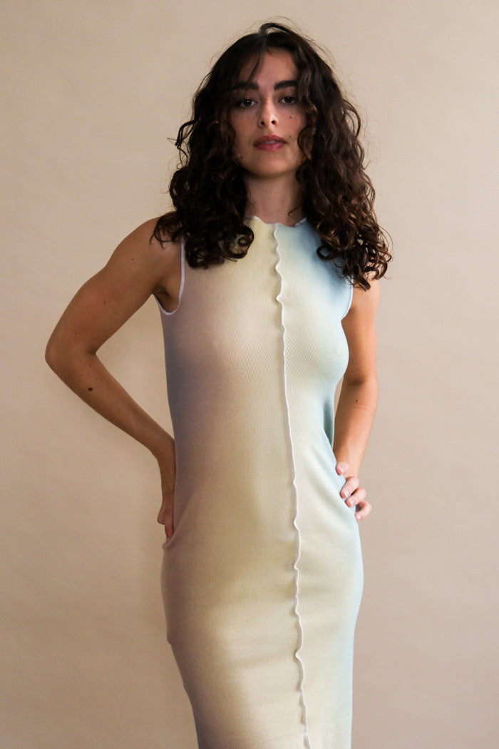 Maison Markosian Meridian tank midi dress ceres gradient | Pipe and Row