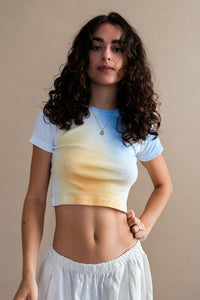 Maison Markosian baby tee ombre solar gradient | PIPE AND ROW