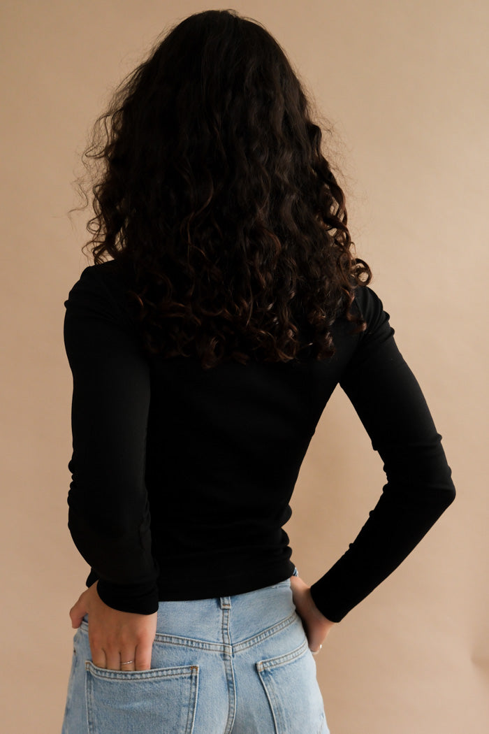 SOFT COTTON RIB LONG SLEEVE