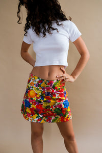 Tyler Mcgillivary fruit sticker skirt. TMSS24-FSS PIPE AND ROW