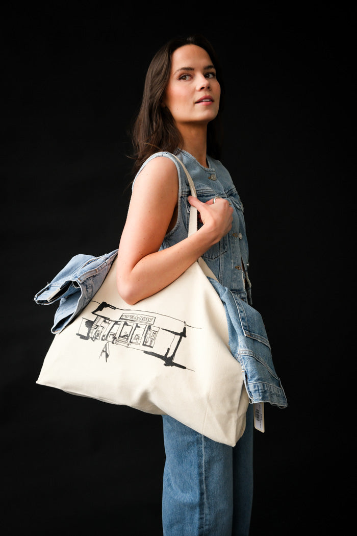 PIPE AND ROW CANVAS TOTE