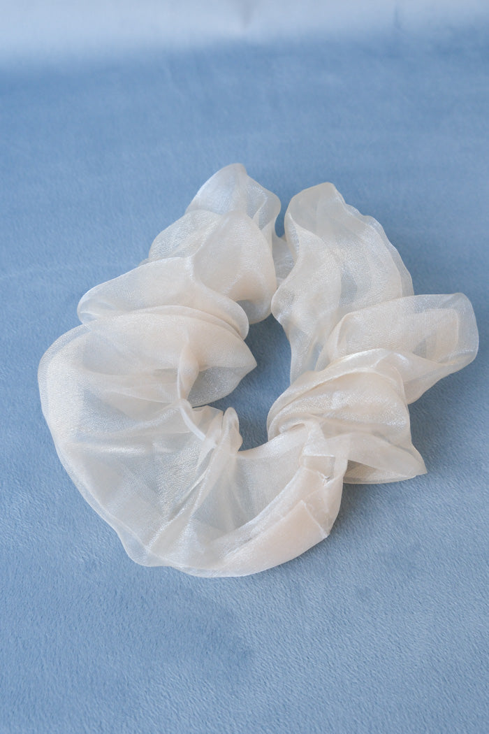 SHEER CHAMPAGNE SCRUNCHIE