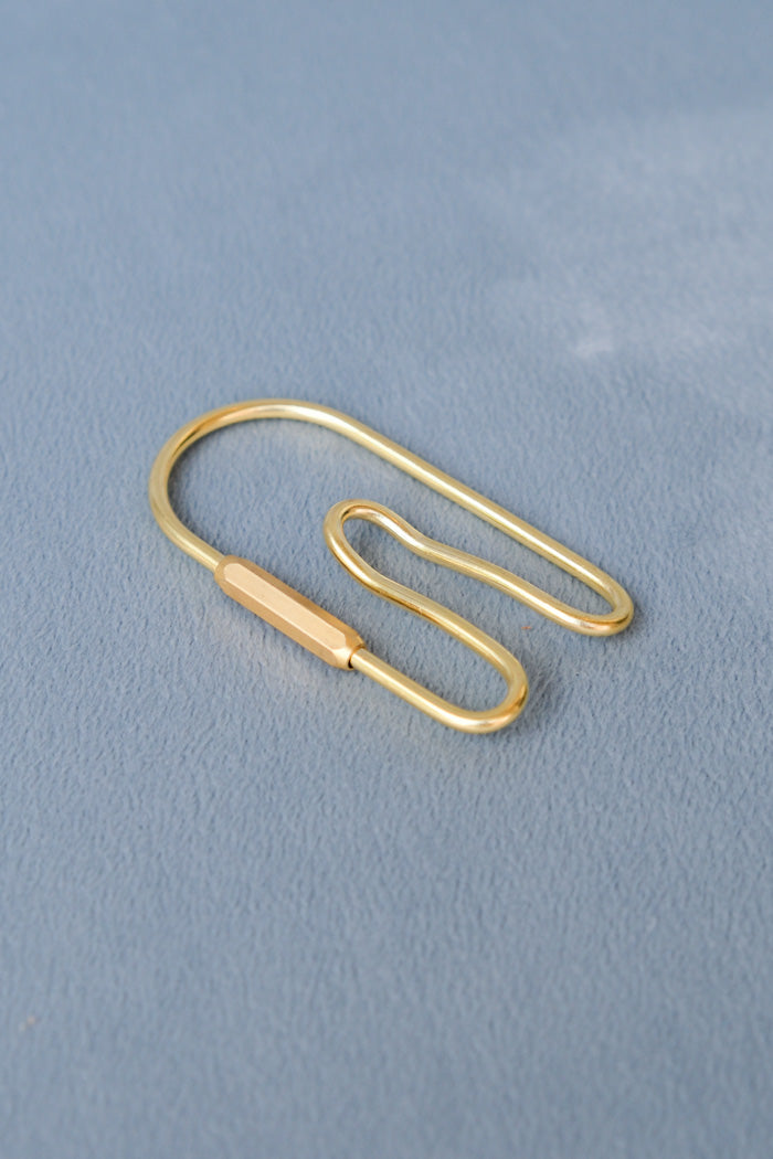 BRASS KEYRING