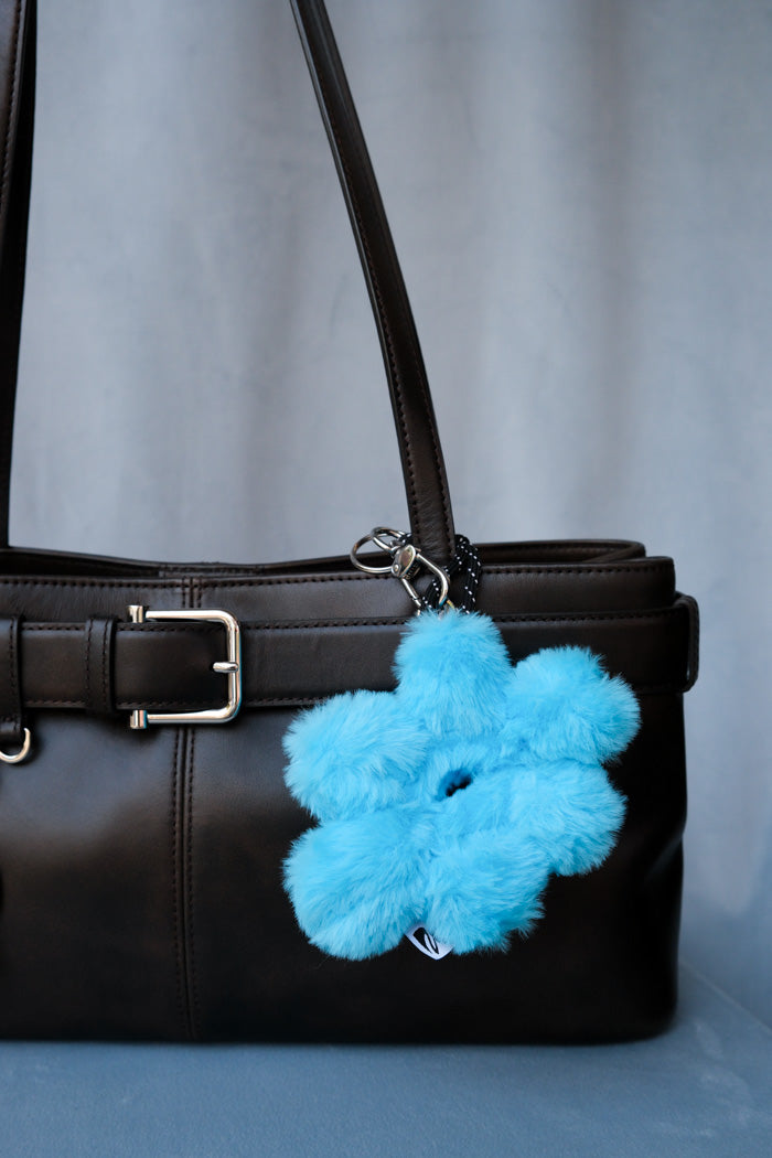PLUSH FLOWER LOGO BAG CHARM