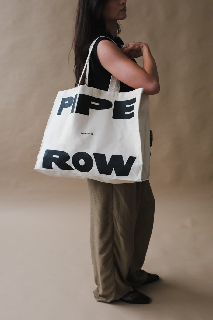 PIPE AND ROW CANVAS TOTE