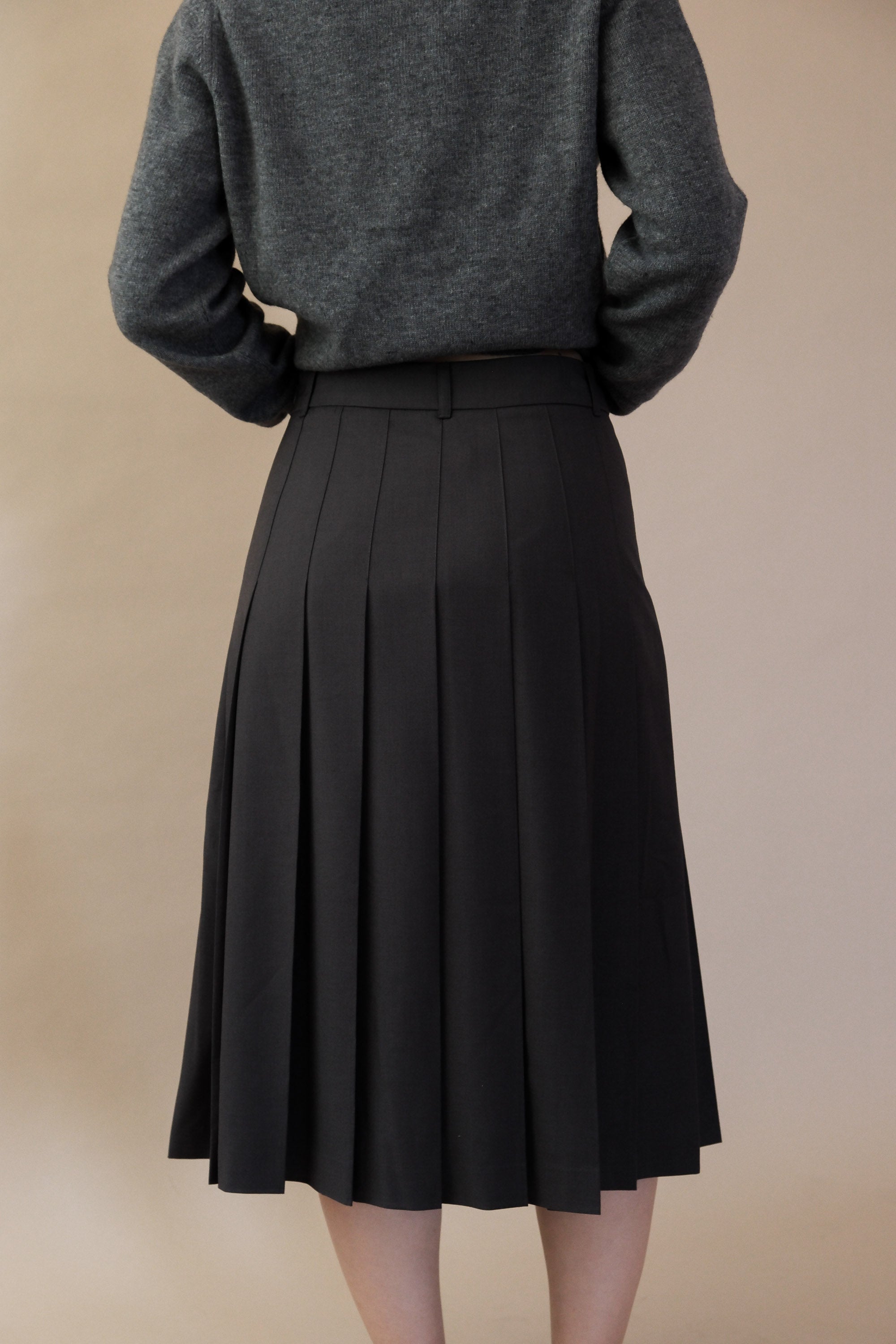 PLEATS LONG SKIRT