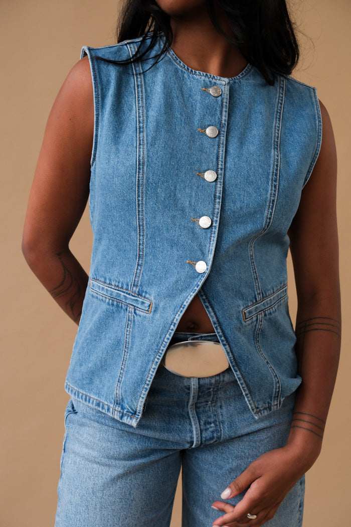 KENZIE DENIM WAISTCOAT