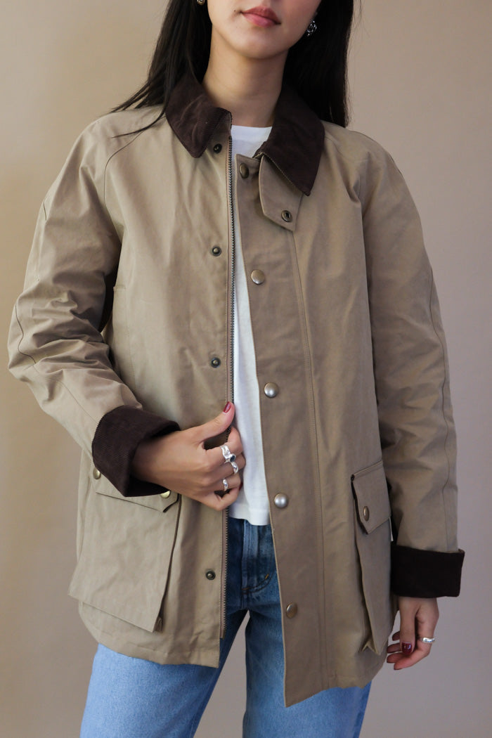 UNISEX WAXED COTTON HUNTING JACKET