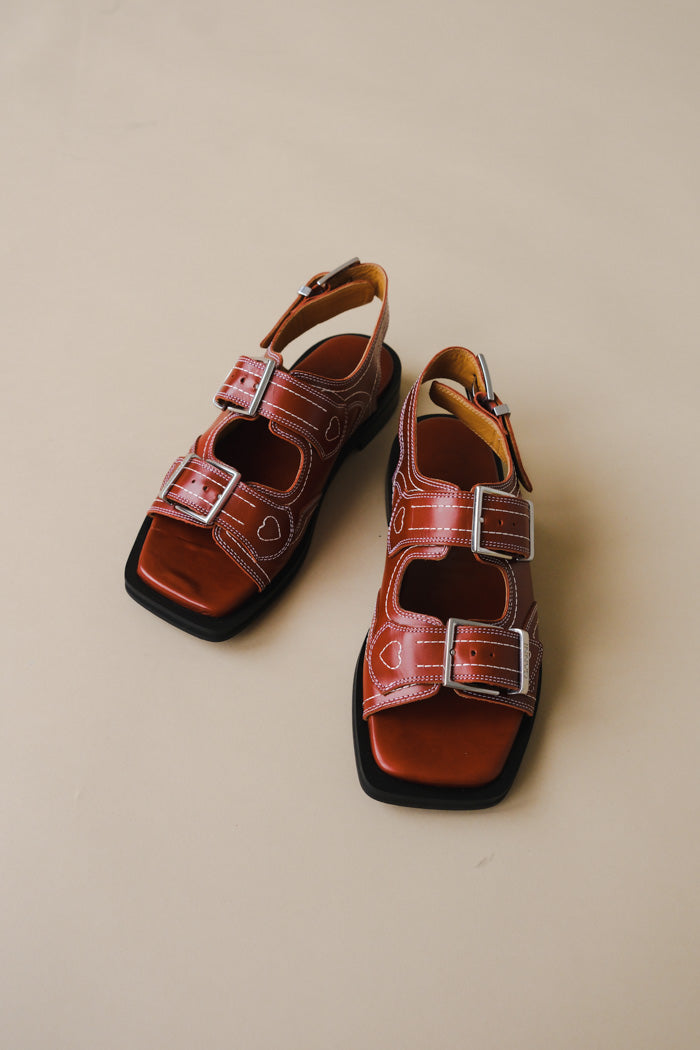 EMBROIDERED WESTERN SANDAL