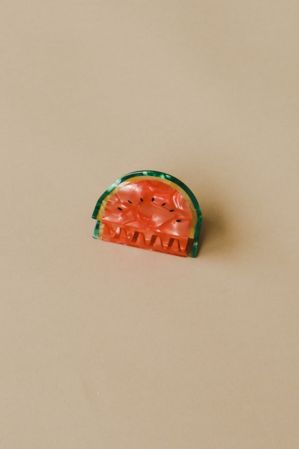 WATERMELON HAIR CLAW - PIPE AND ROW