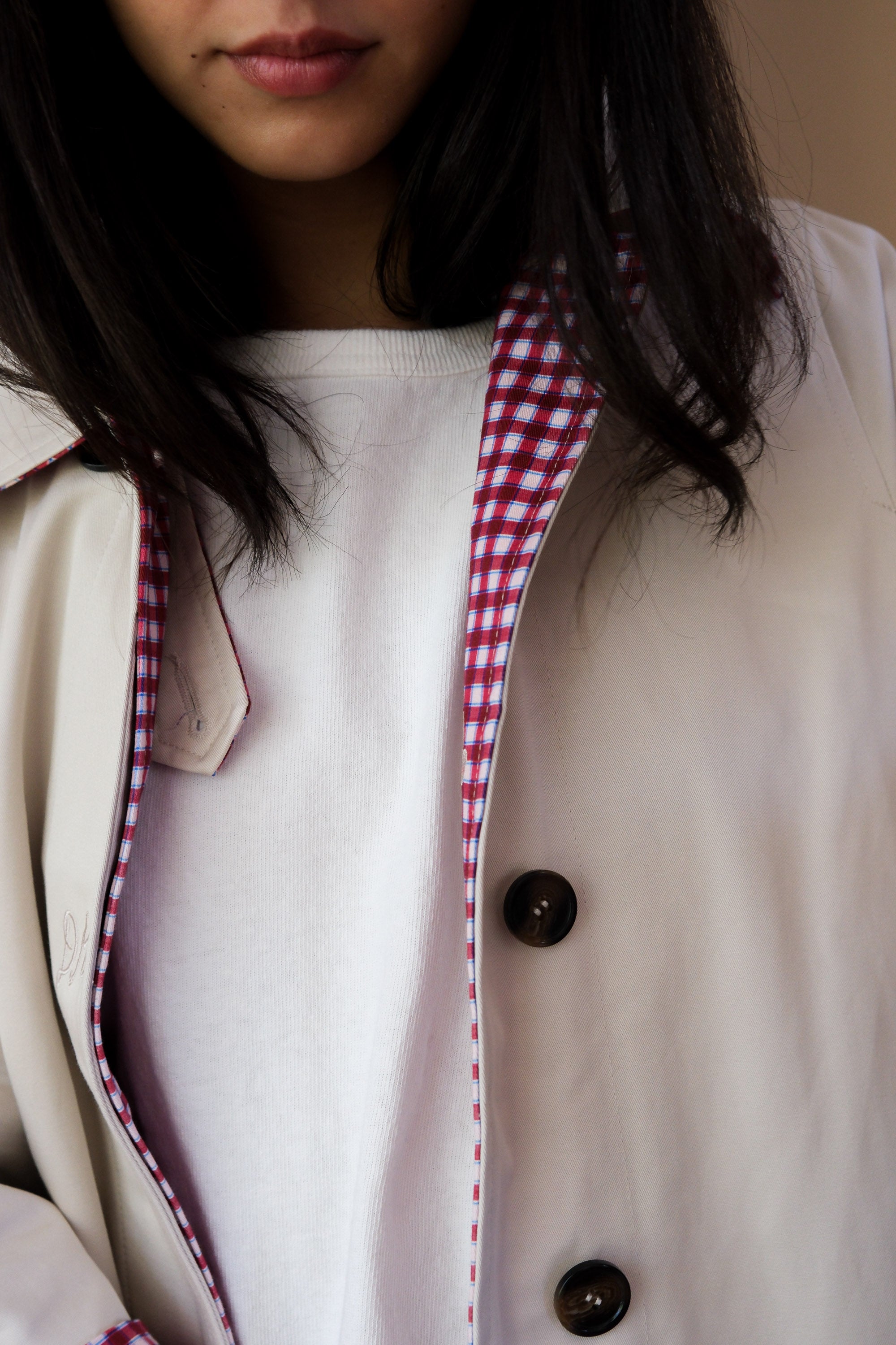 MERCEDES BOW REVERSIBLE TRENCH