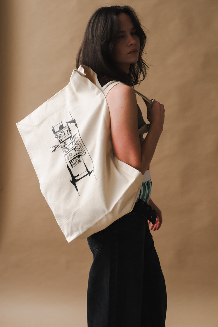 PIPE AND ROW CANVAS TOTE