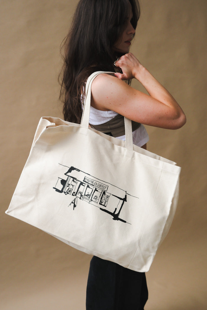 PIPE AND ROW CANVAS TOTE