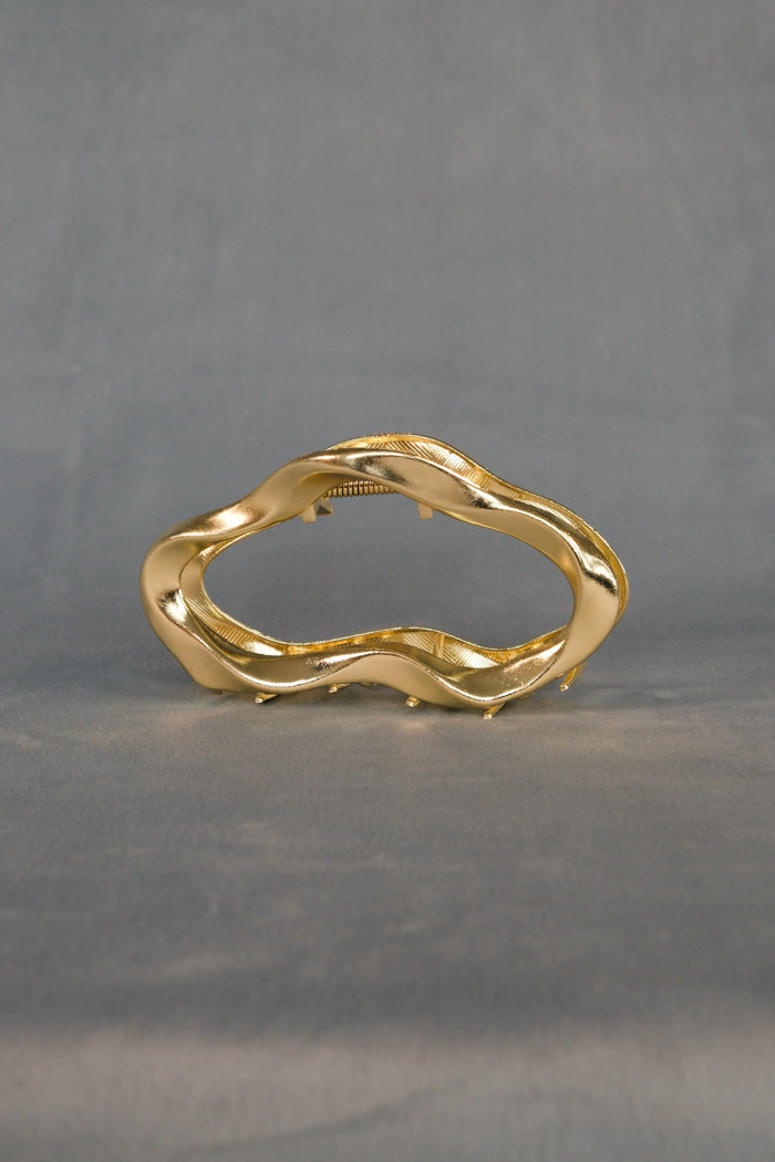 LARGE METAL OVAL HAIR CLAW
