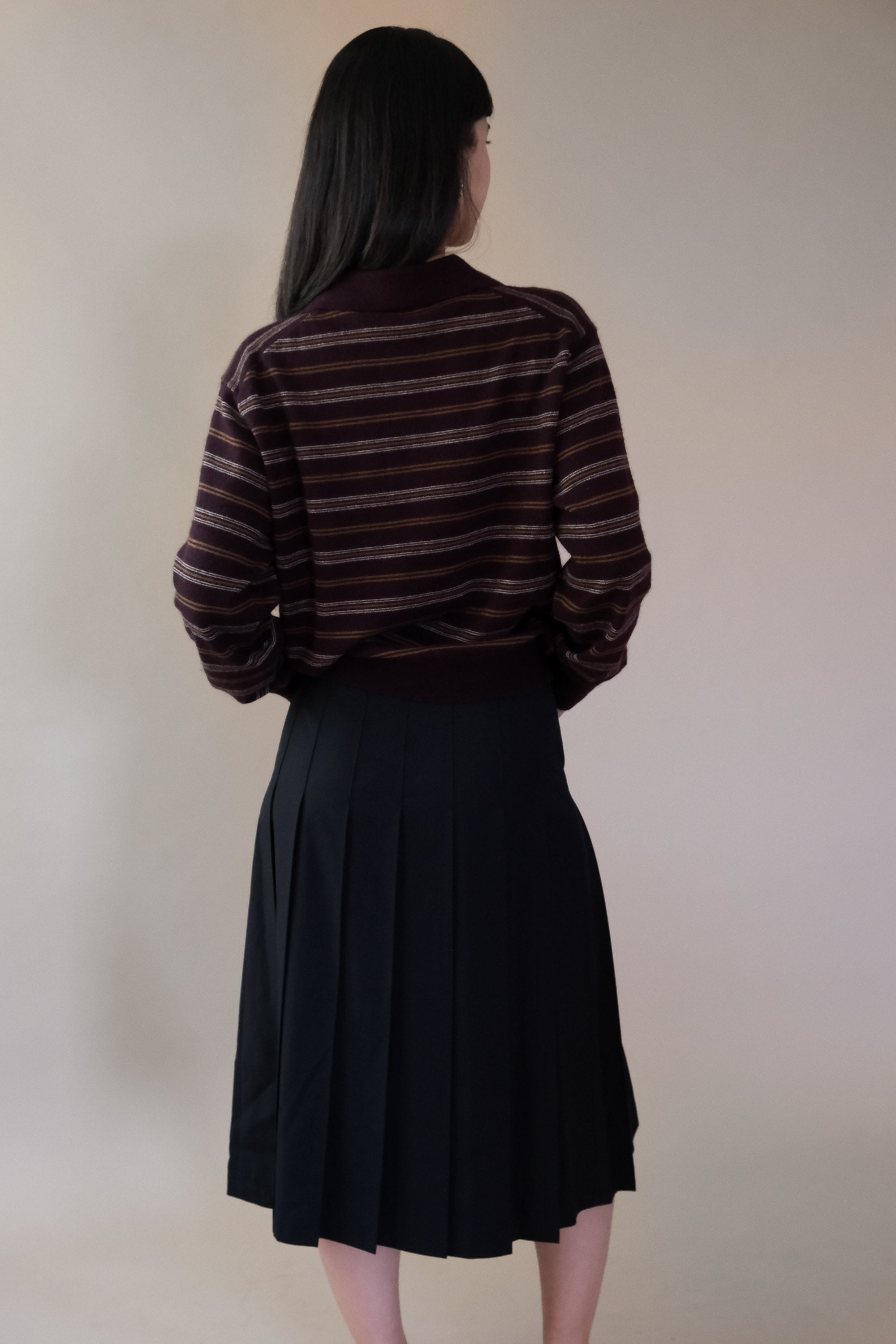PLEATS LONG SKIRT