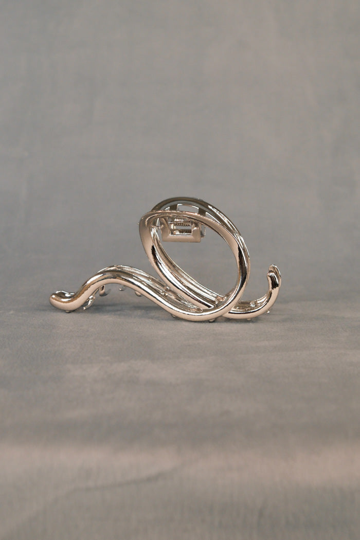 METAL SWIRL HAIR CLAW
