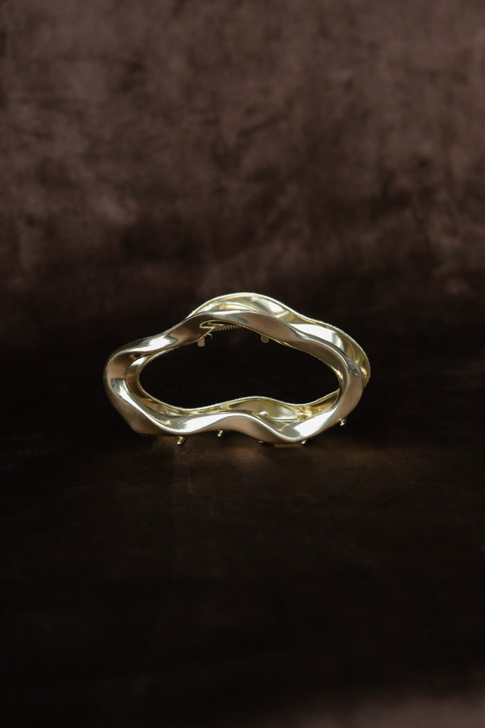 LARGE METAL OVAL HAIR CLAW