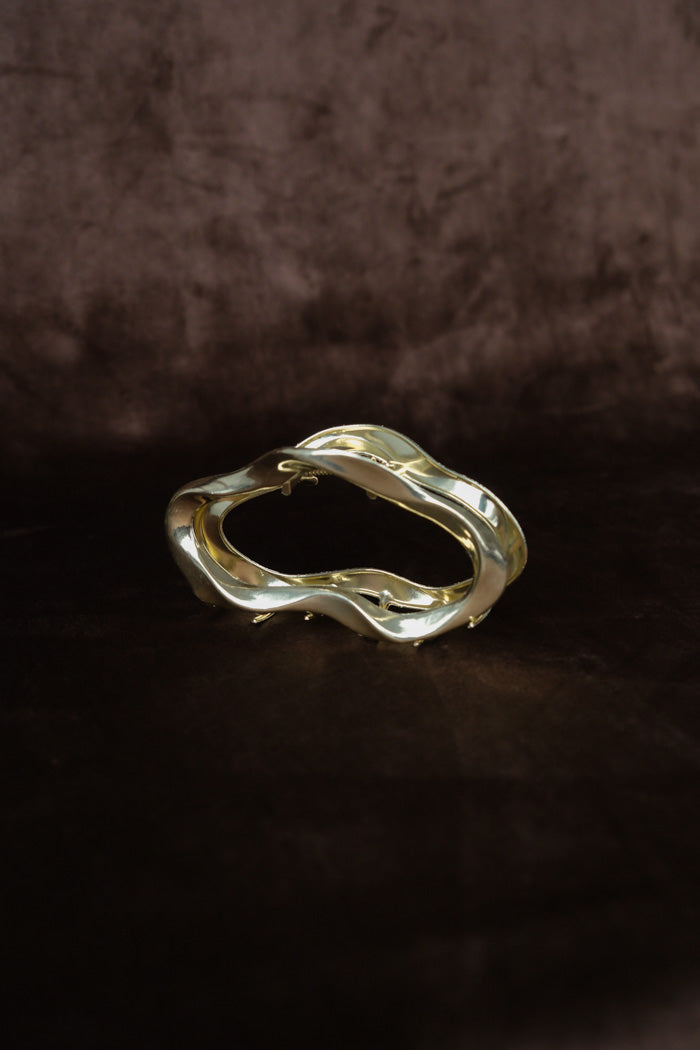 LARGE METAL OVAL HAIR CLAW