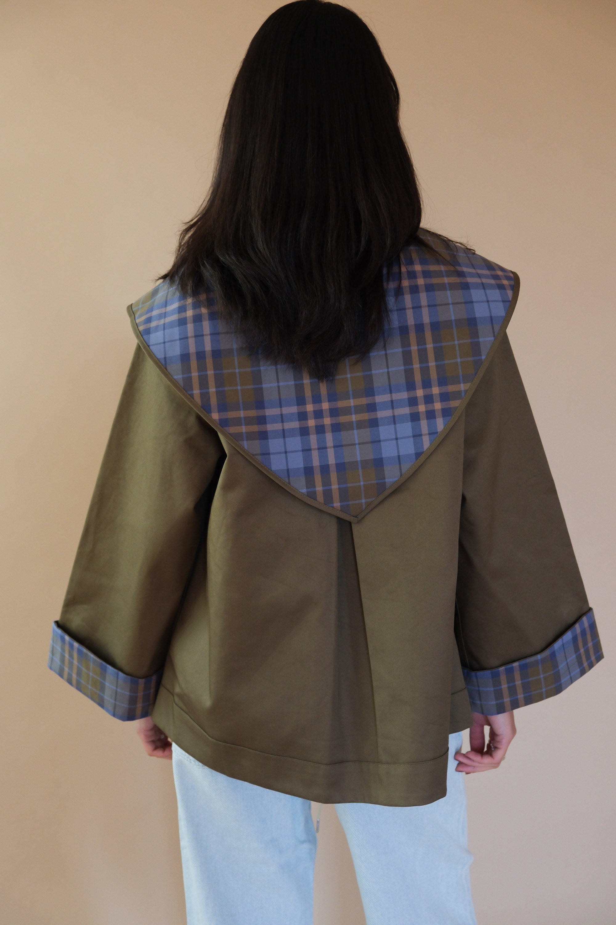 JERRY REVERSIBLE CROP TRENCH COAT