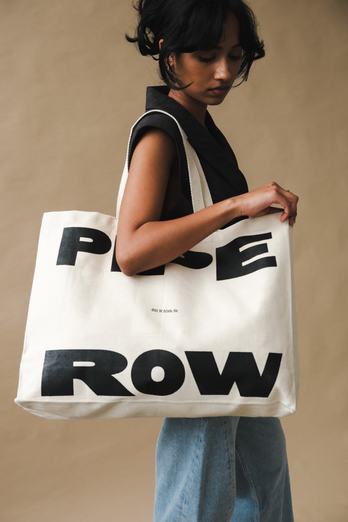 PIPE AND ROW CANVAS TOTE